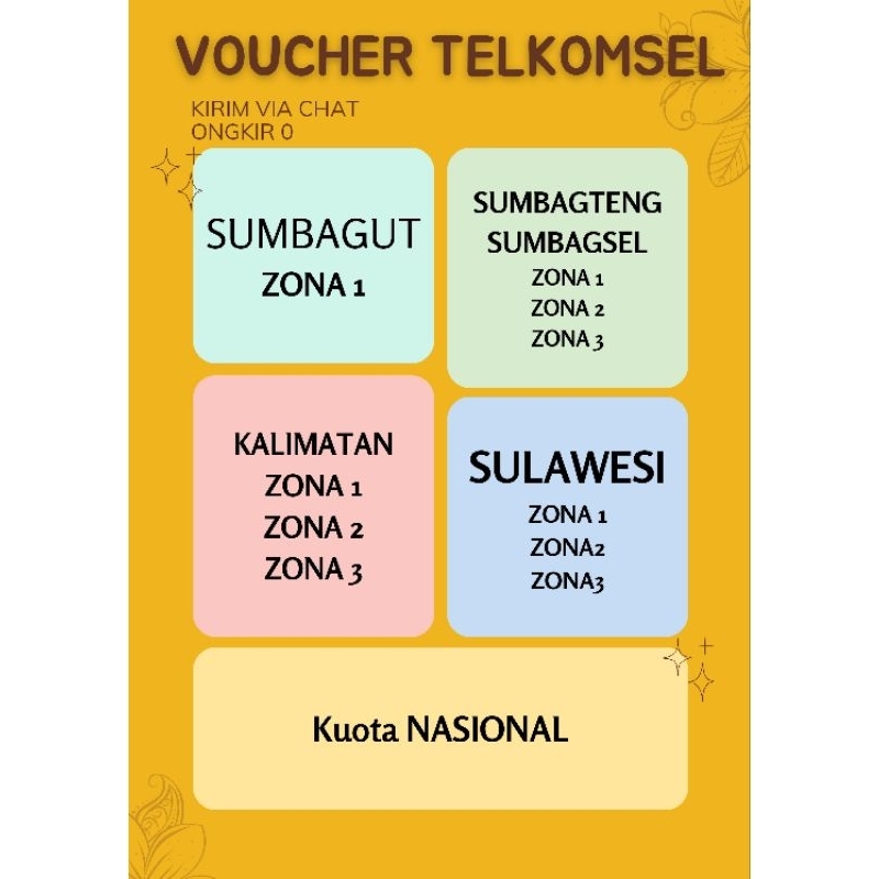 VOUCHER TELKOMSEL ISI PAKET DATA TELKOMSEL NASIONAL SUMBAGUT KALIMANTAN SULAWESI RIAU PEKAN BARU SUM