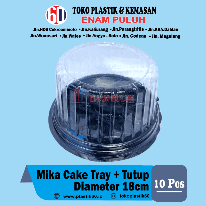 Mika CAKE TRAY  bulat+ tutup food grade/mika tumpeng/nasi kuning/kue