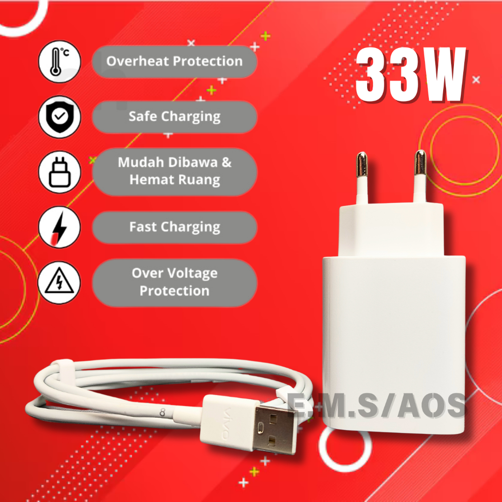 Charger Vivo 33W USB Type-C Flash Charger