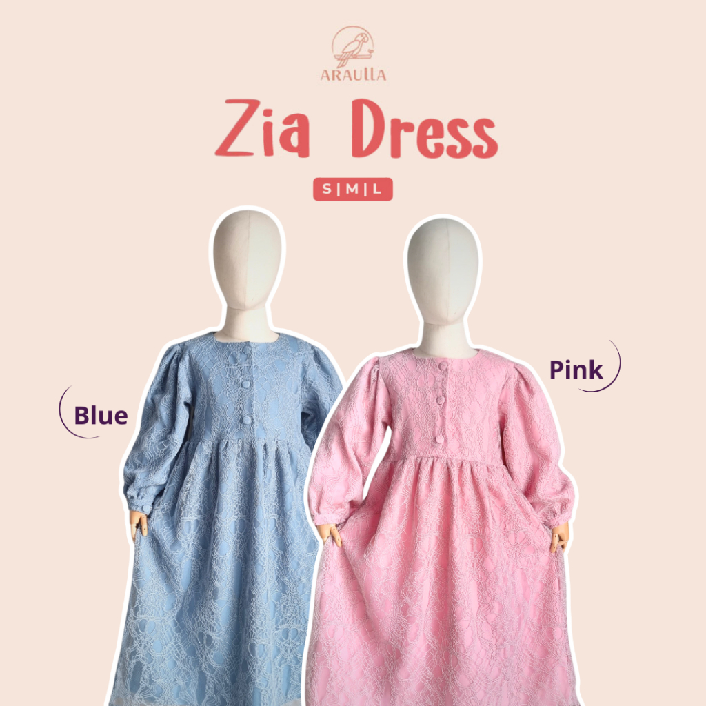 Araulla - ZIA Dress Brokat Anak Perempuan | Dress Brokat anak | Dress Lace anak | Dress Anak | Dress