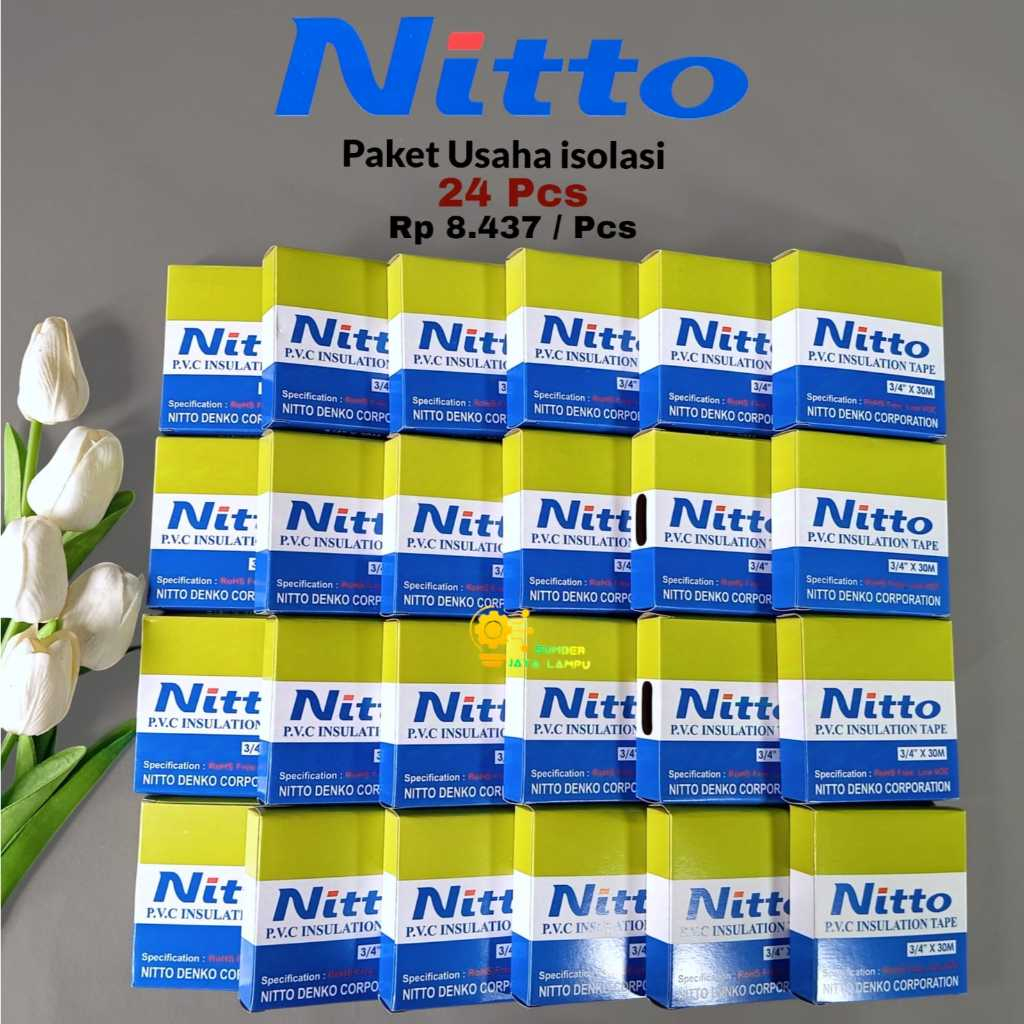 

ATK9 PAKET USAHA ISI 24 PCS NITTO ISOLASI LISTRIK ANTI PANAS