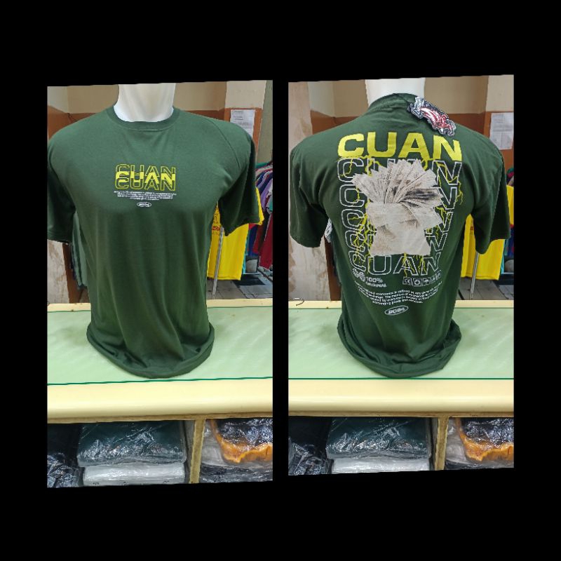 Kaos Distro Premium Hijau Botol