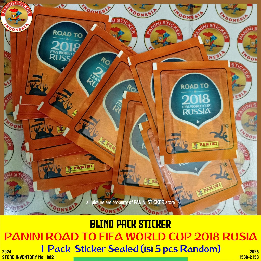 PANINI STICKER ALBUM ROAD TO FIFA WORLD CUP 2018 RUSSIA (RARE) : 1 BLIND PACK STICKER  - AUTHENTIC L