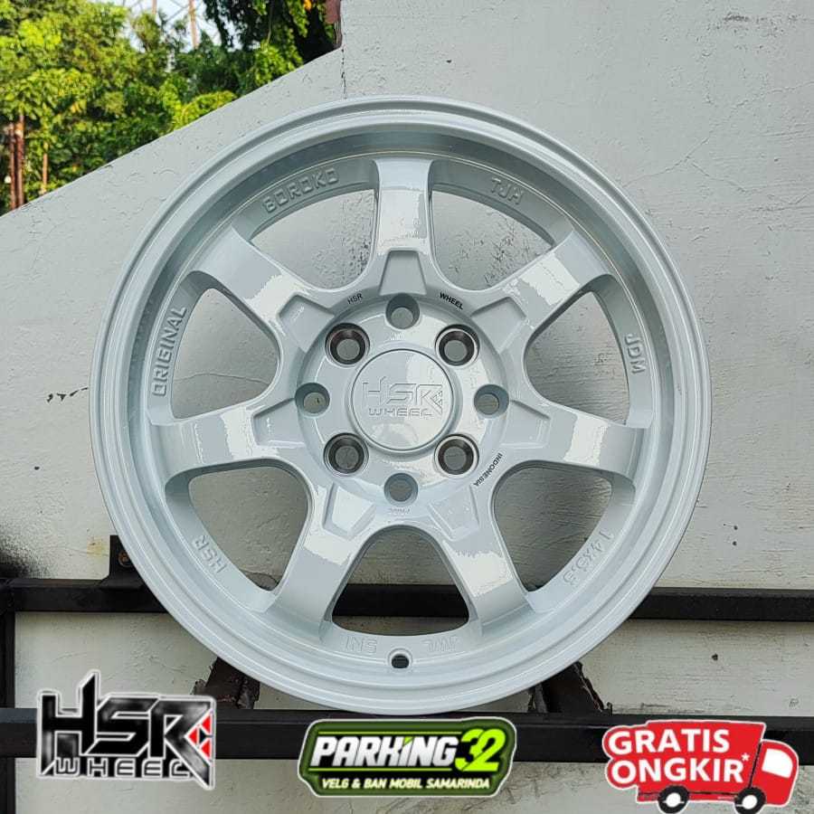 Velg Mobil Ring 14 HSR BOROKO TJH R14 UNTUK MIRAGE AIR EV AGYA PICANTO