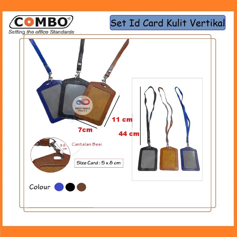 

Set casing ID Card Kulit + Tali vertical