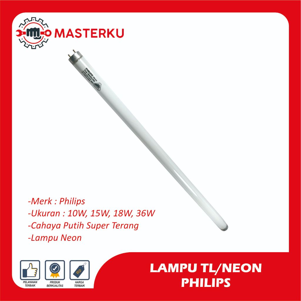 LAMPU TL NEON PHILIPS 18 W /LAMPU NEON/LAMPU TABUNG NEON /LAMPU TL- HANYA LAMPU SAJA