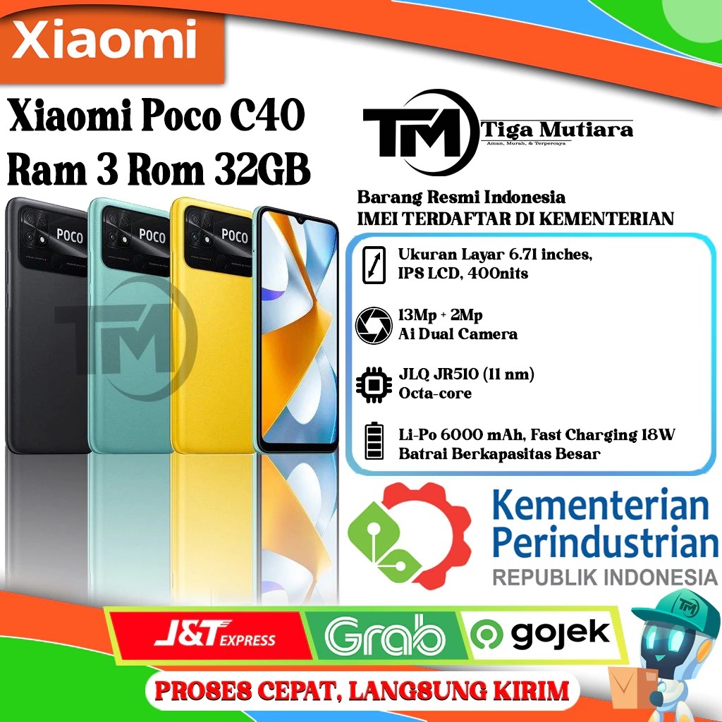 Xiaomi Poco C40 Ram 3/32GB | Ram 4/64GB