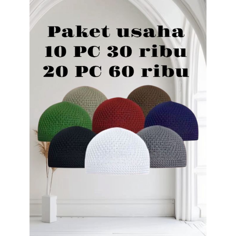 Lobe haji,lobe serut,kopiah,peci simple,lobe kain