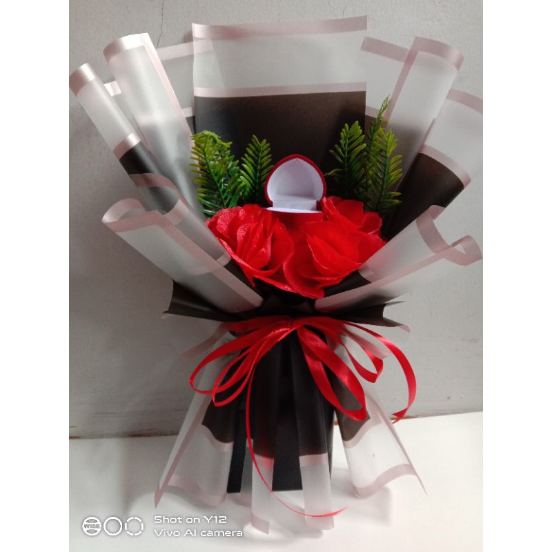 Buket kotak cincin | buket bunga