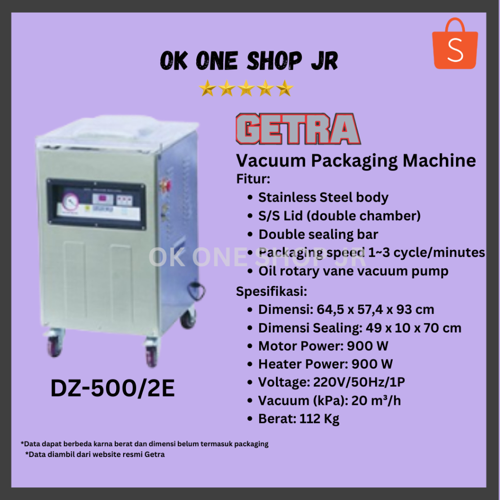 Getra DZ-400/2E Vacuum Packaging | DZ400/2E