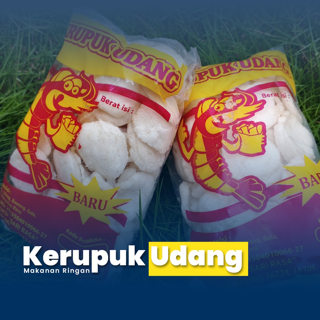 

Kerupuk Udang Extra Gurih Cap Sari Rasa