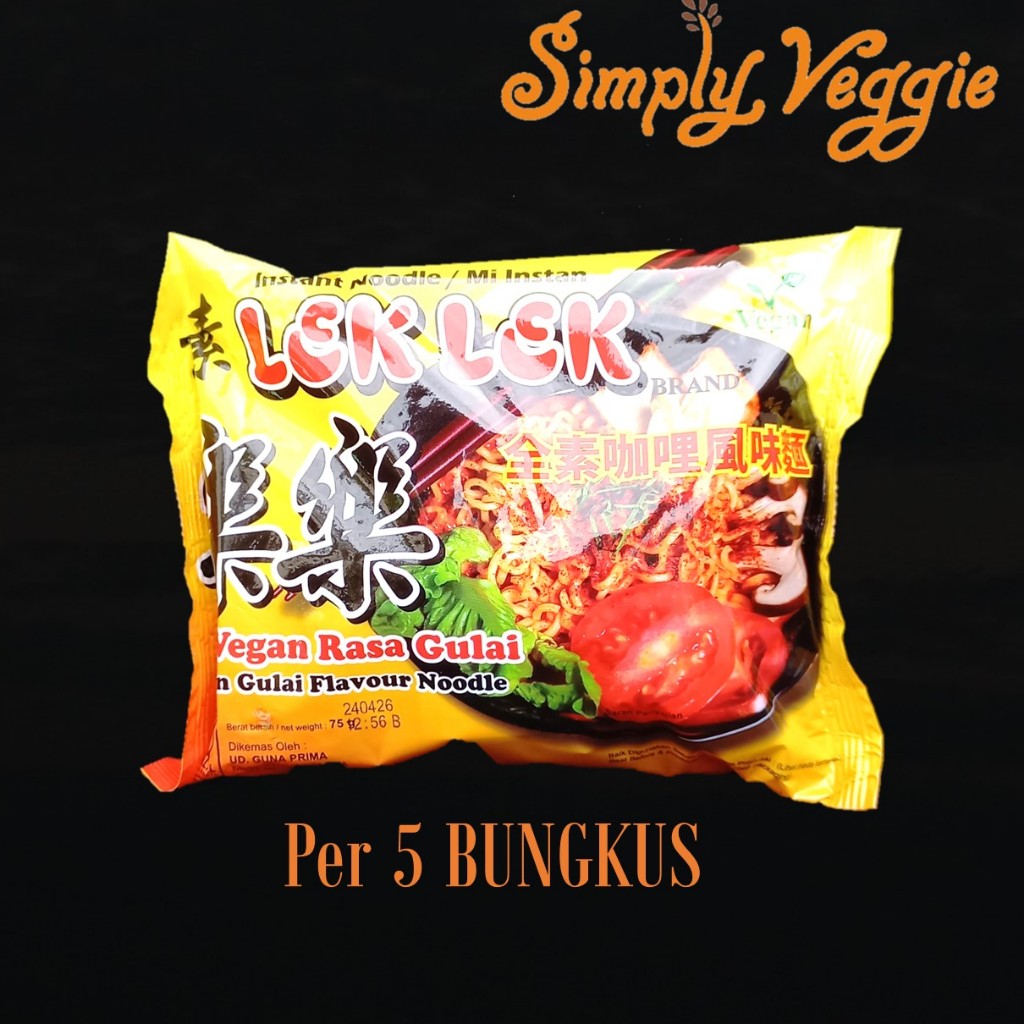 

Lek Lek Mie Instant Vegetarian Rasa Gulai / Vegetarian Instant Noodle