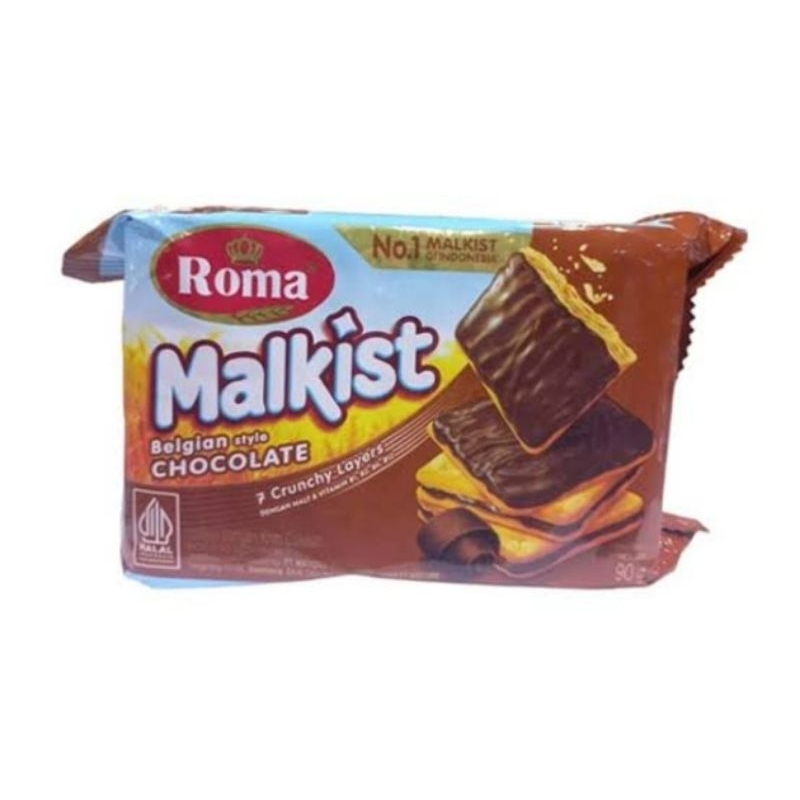 

Roma malkist belgian coklat 90 gr