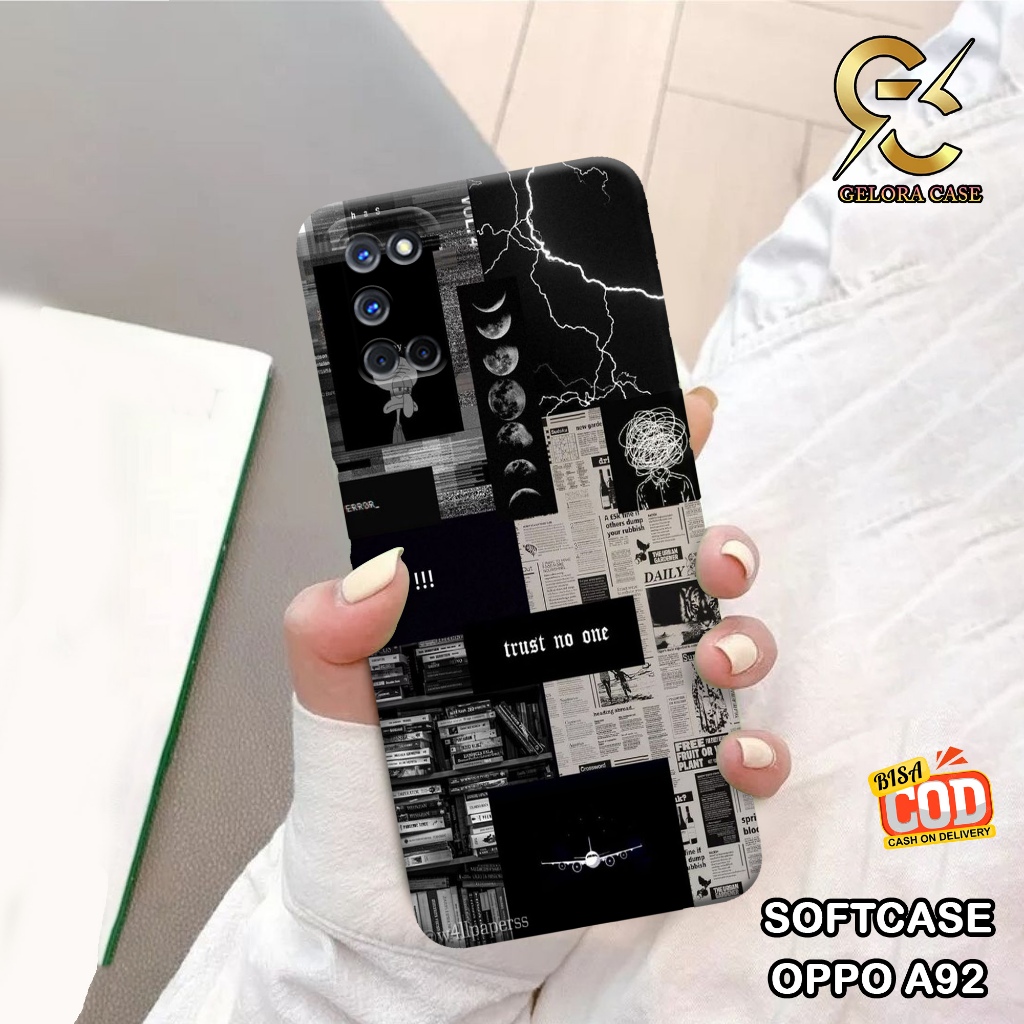 Case OPPO A92 - Geloracase - OPPO A92 - Motif case Aesthetic - OPPO - Softcase OPPO A92  Pelindung H