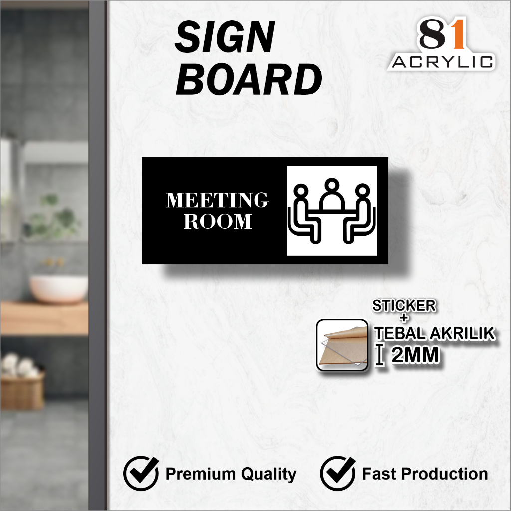 

SIGN BOARD TEMPEL KEREN MEETING ROOM