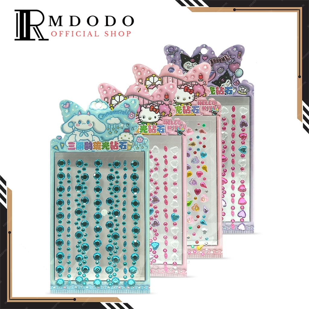 

Rmdodo - Stiker Manik Jewel Diamond 3D [1 lembar] / Sticker Crystal Dekor Timbul DIY HL-104