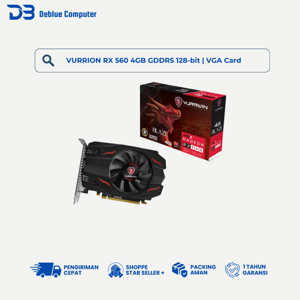 VURRION RX 560 4GB GDDR5 128-bit | VGA Card