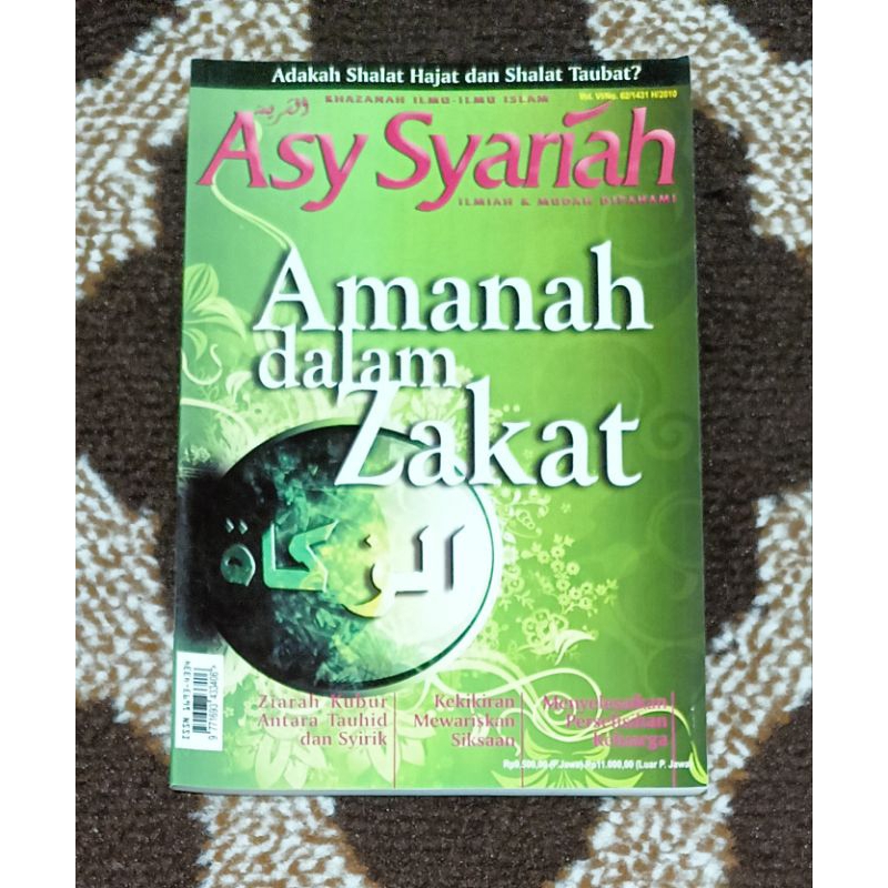 Majalah Asy Syariah Edisi 62 : Amanah dalam Zakat