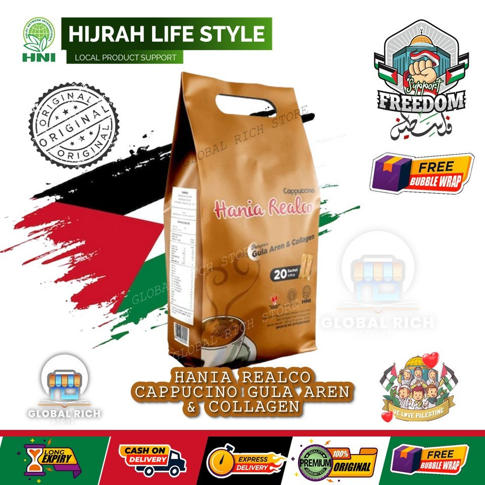 

HANIA REALCO CAPUCINO GULA AREN &COLAGEN HNI HPAI