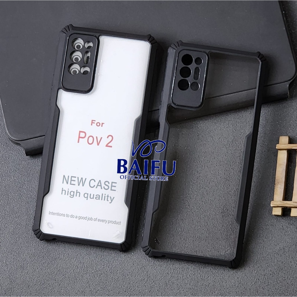 Tecno Pova 2 Case Fusion shockproof Transparan Casing Tecno Pova 2
