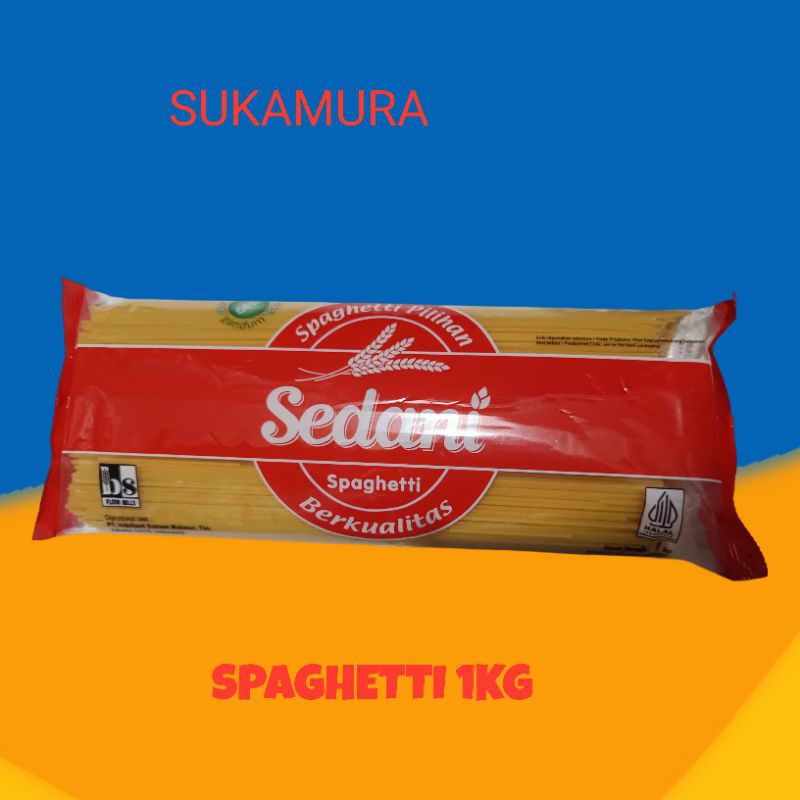 

PROMO TERLARIS (pasta) SEDANI SPAGHETTI SEDANI MIE LIDI SEDANI KEMASAN SPAGHETTI 1KG