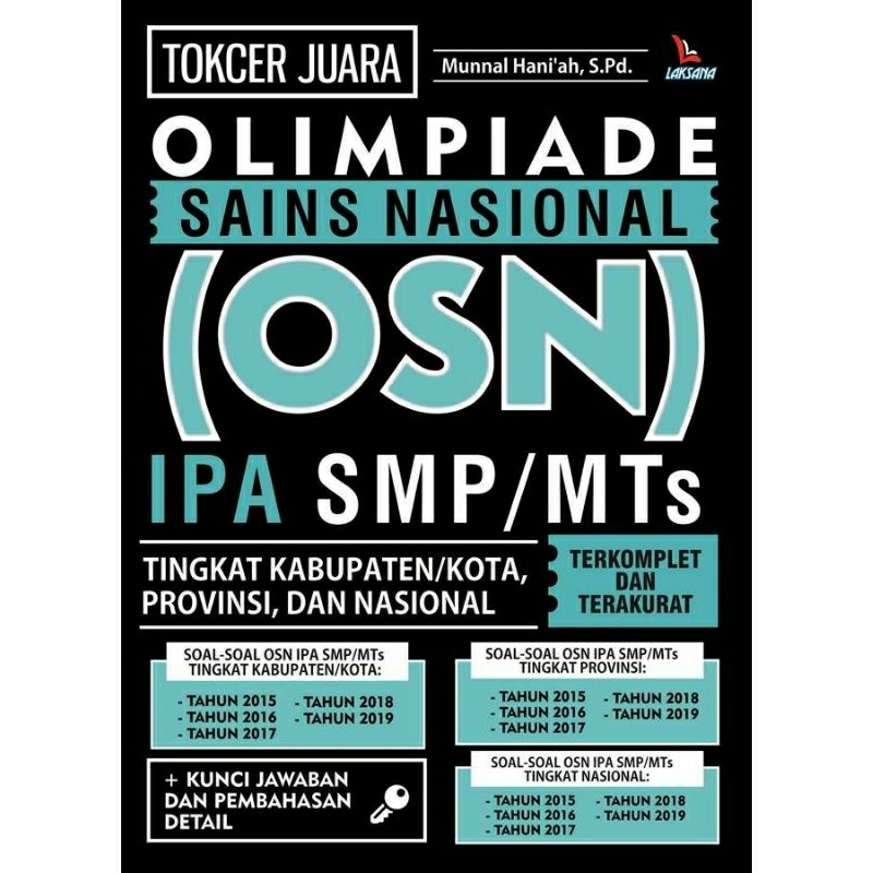 Buku Tokcer Juara Olimpiade Sains Nasional (OSN) IPA SMP / MTS Original
