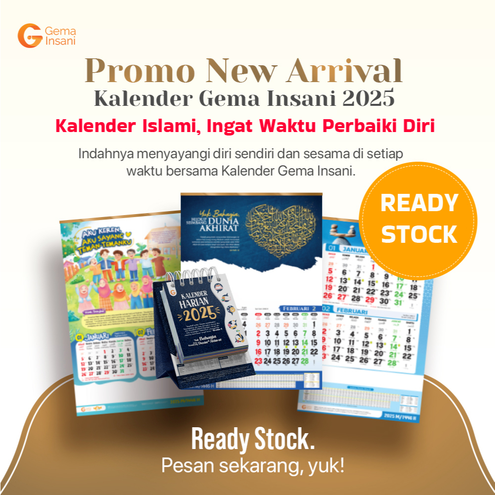 

Kalender Islami 2025 Gema Insani Press | Ukuran Besar, Kertas Tebal, Angka Jelas, Full Color