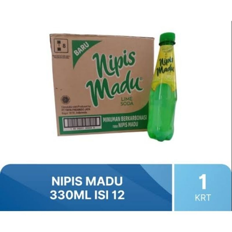 

Nipis Madu Lime Soda Botol 330ml 1dus isi 12pcs