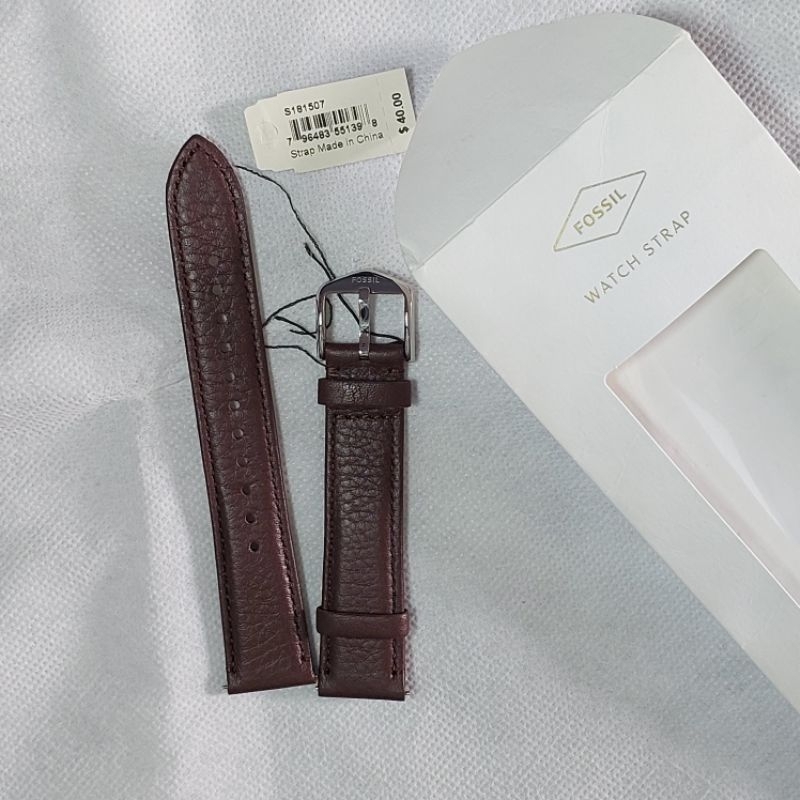 FSL Leather Watch Strap 18mm