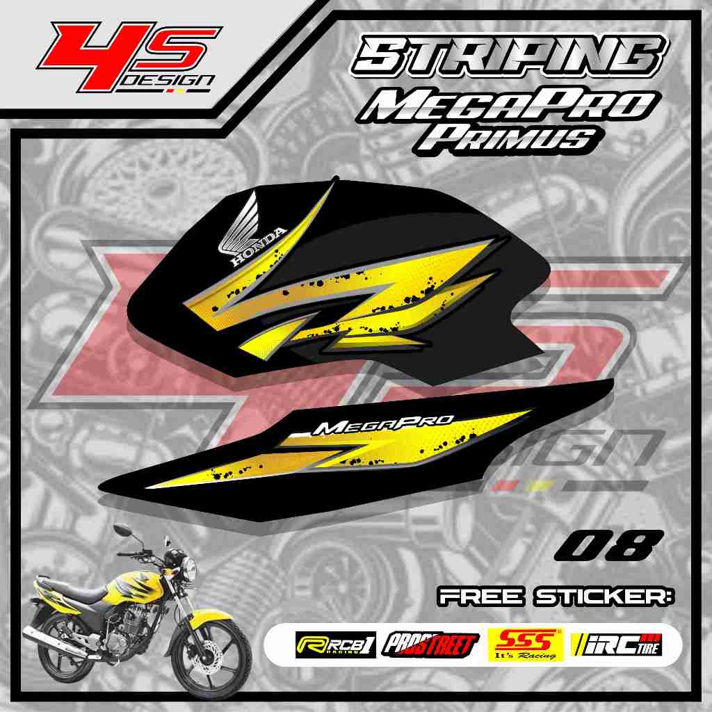 08 STICKER STRIPING MP PRIMUS VARIASI - STICKER STRIPING MP PRIMUS