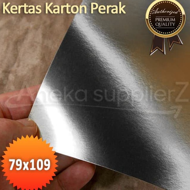 

KODE G7K Kertas Karton Perak Silver Plano 79x19cm 5 pcs
