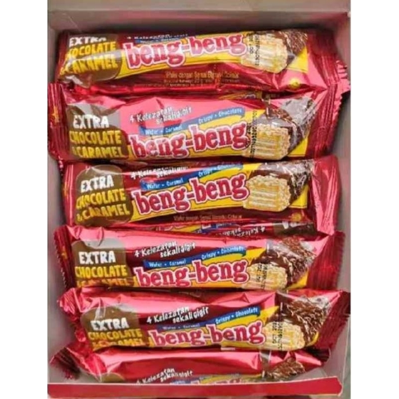 

beng beng cokelat caramel wafer crispy 1 pcs 25g