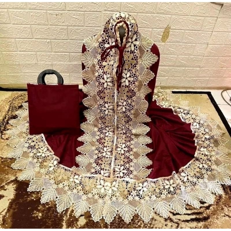 Mukena Katun Kd Twotone)Mukena Katun/Mukena premium/Mukena katun Jumbo/Mukena Katun Mewah