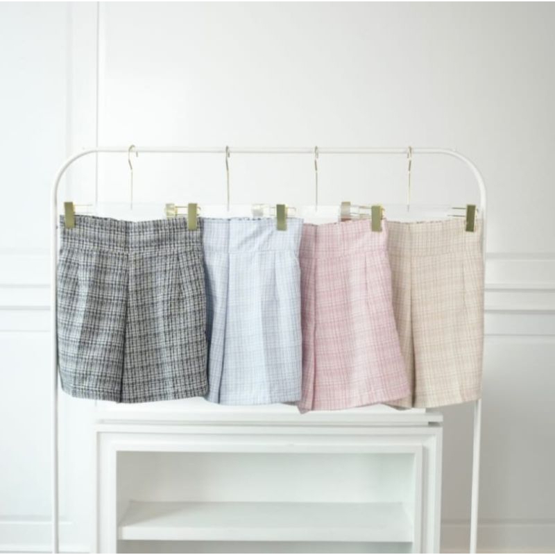 [GEESELLE] JESSY SHORT - TWEED SHORT PANTS HOTPANTS TWEED CELANA PENDEK WANITA KOREAN STYLE KOREA SH