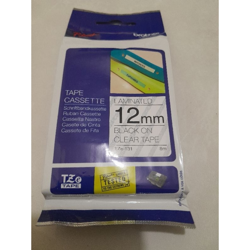 

Brother Label Tape TZe 231 Black on white 12mm