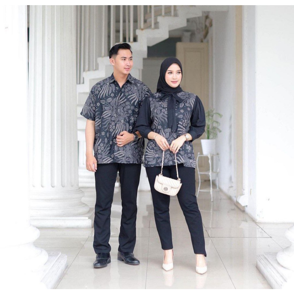 Benang Raja Batik Couple Pria Wanita Katun Manggar