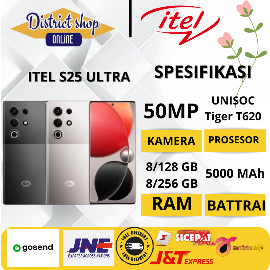 ITEL S25 RAM 8/128 GB 8/256GB BATRAI 5000 MAh Proesor UNISOC Tiger T620