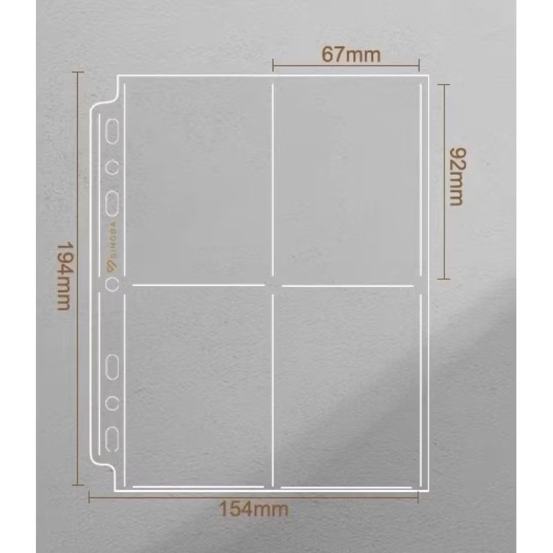 

WTS WANT TO SELL clear singba A5 Non Slip 4P sleeve binder