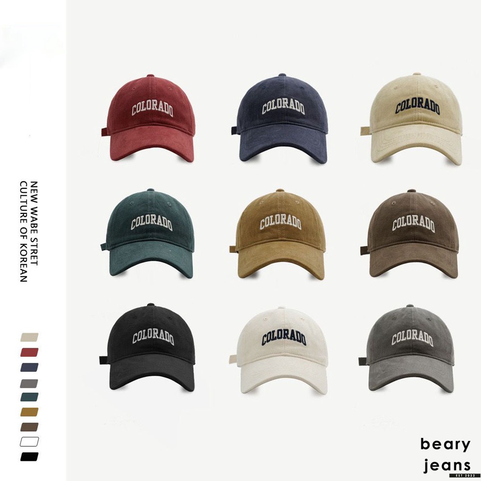 VIRAL BEARY JEANS BJ155  Baseball Cap Topi Baseball COLORADO Topi Baseball Hip Hop Premium Import