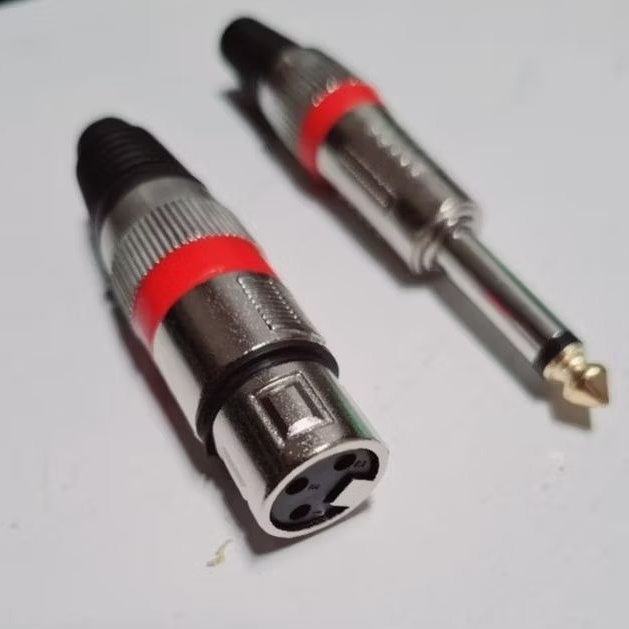 1 pasang 1 set Jek Mic Jek xlr female+Jek akai NEW