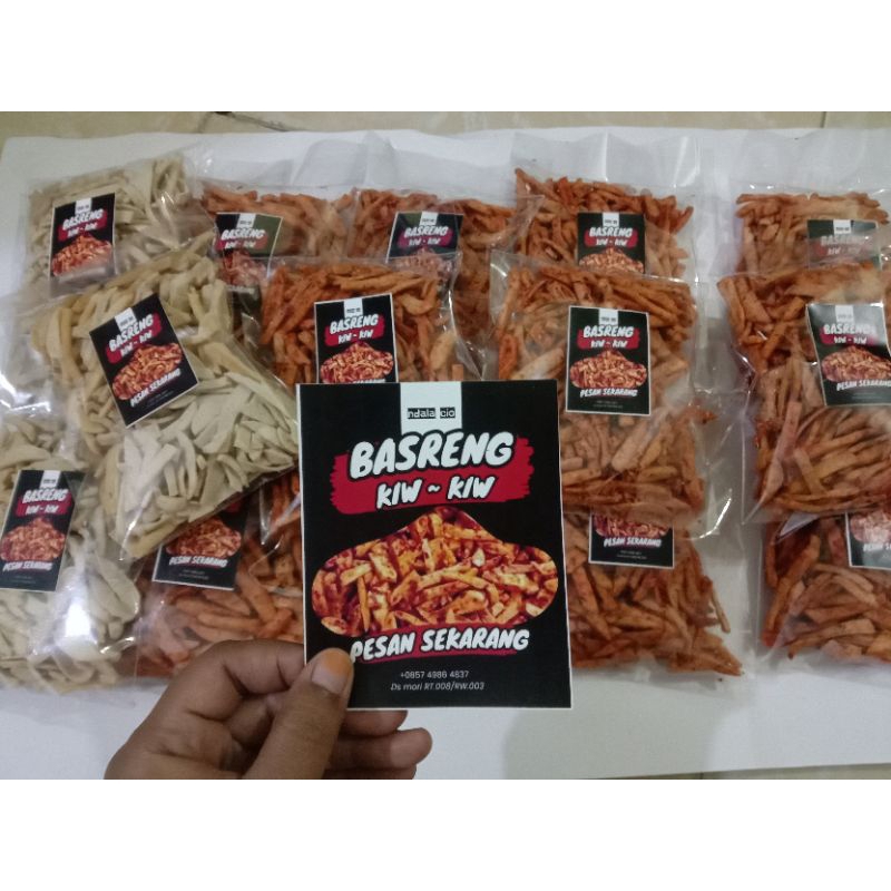 

[TERMURAH]Basreng Pedas daun jeruk ||Basreng kiw kiw