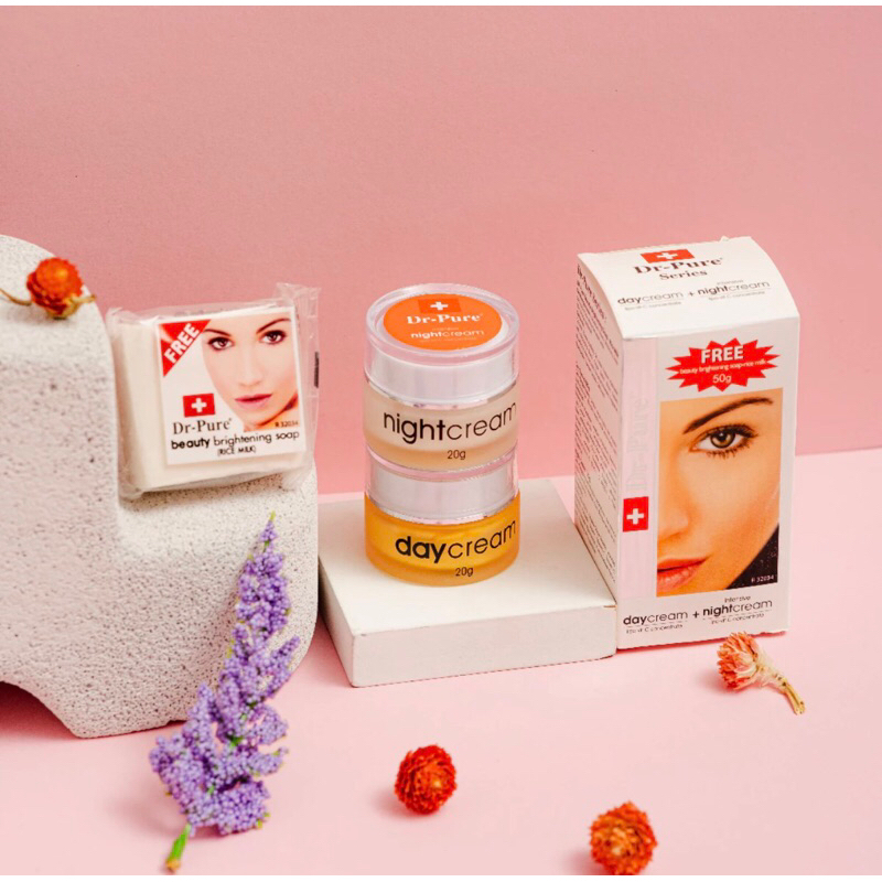 DR PURE SET 3IN1 WHITENING BPOM TERBARU PAKET KRIM DR PURE ORIGINAL