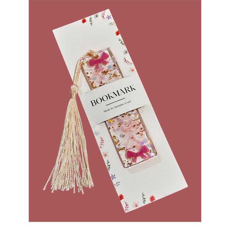 

Pembatas Buku Bookmark | Pembatas Buku Aestetik | Resin Bookmark Glitter Transparan