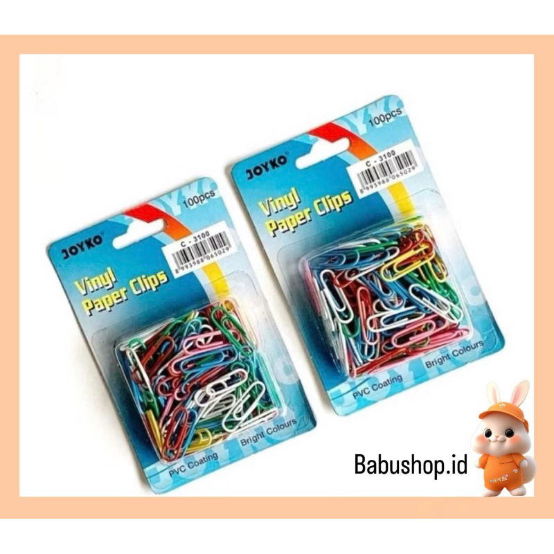 

BBS Paper clip /penjepit kertas joyko C-3100 isi (100 pcs ) 1kotak
