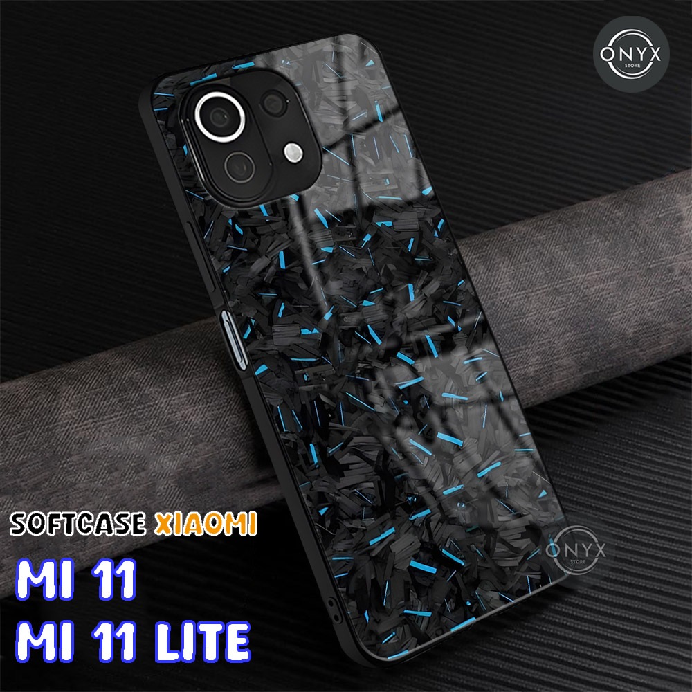 [AA07] SOFTCASE XIAOMI MI 11 | 11 LITE | Casing Kilau Glossy Mi 11 11 Lite | KARBON | Kesing Keren L