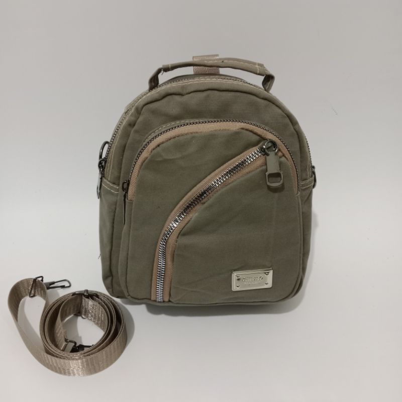 tas ransel wanita 3in1 kanvas chibao