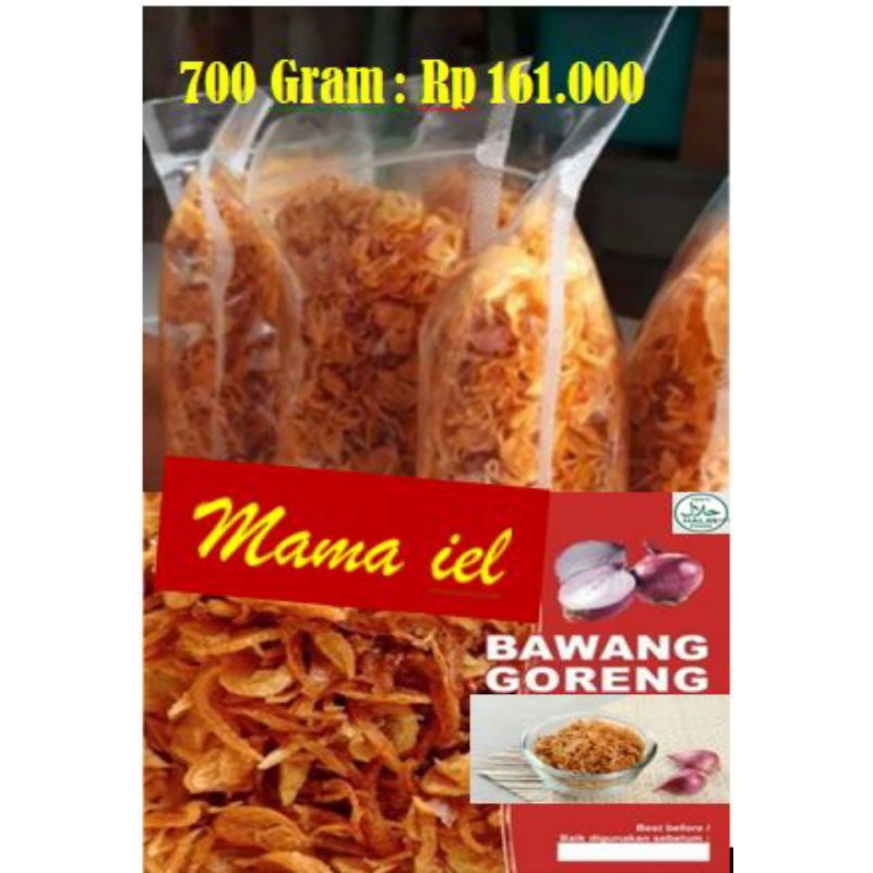 

BAWANG GORENG ASLI BREBES TANPA TEPUNG 700 GRAM