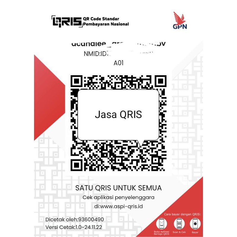 JASA pembuatan QRIS aktif untuk penjualan