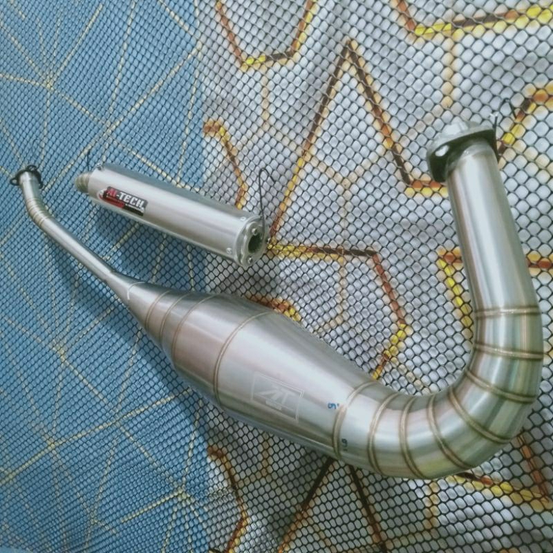 knalpot racing Ninja RR SS R bahan stanlis still