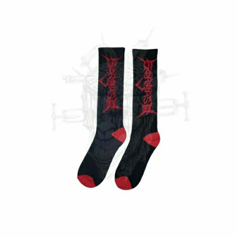 SOCKS - GORGASM - Black Red Logo
